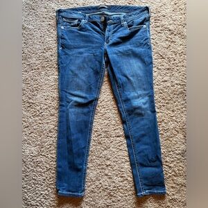 Express Dark Blue Women's Skinny Jeans